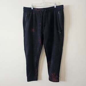 American Eagle Black Red Jogger Pants Size XXL